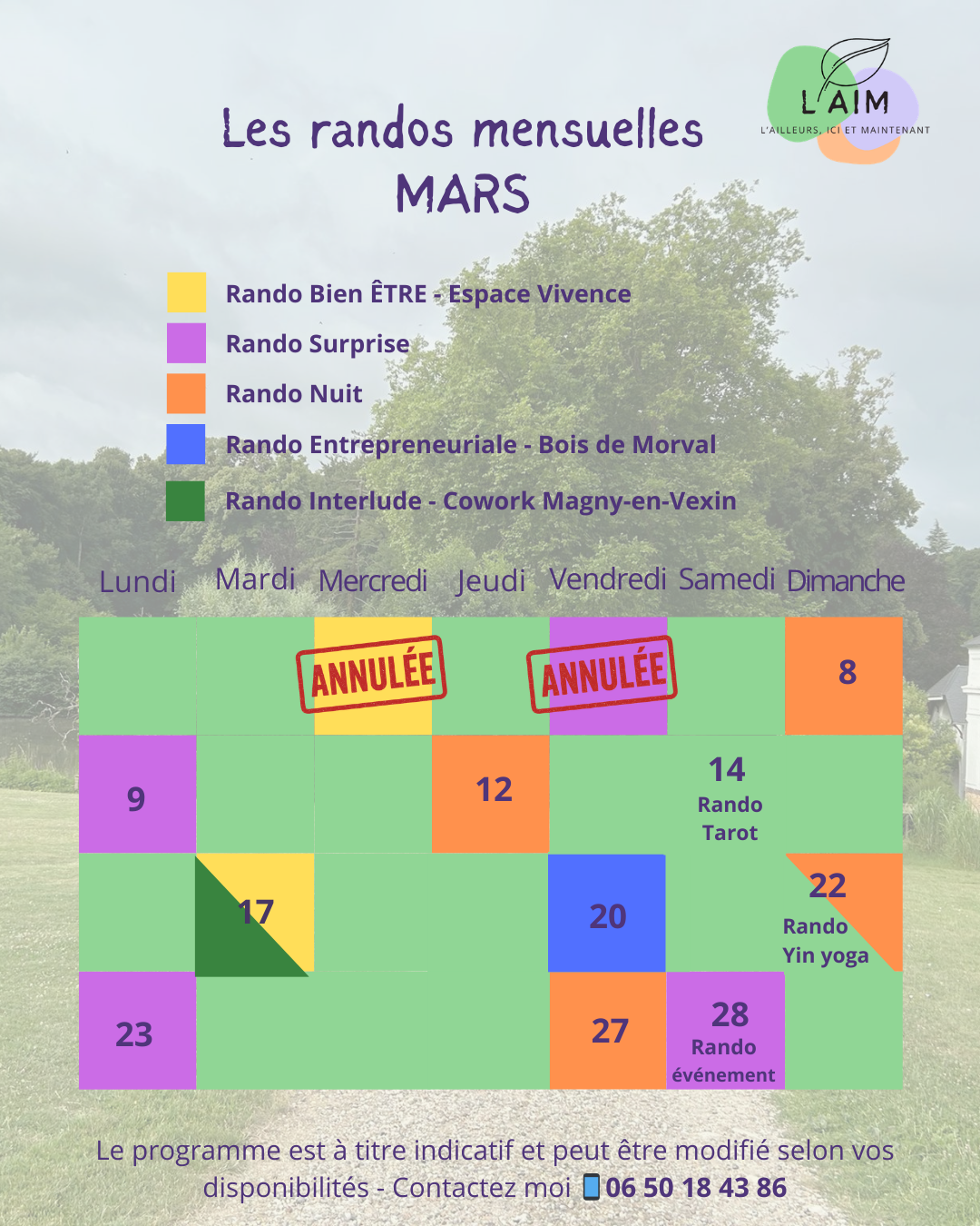 des expériences immersives dans le Vexin programmées tous les mois avec L'AIM